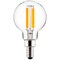Sunlite LED G16.5 Globe Light Bulb 5w E12 Candelabra Base 5000K - Super White